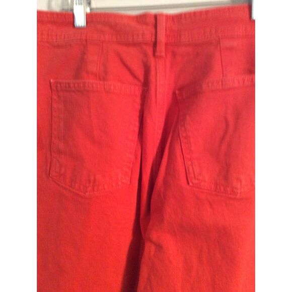 New NWT Sailor Wide Leg Red High Rise Jeans Size 10 Stretch - Picture 5 of 8
